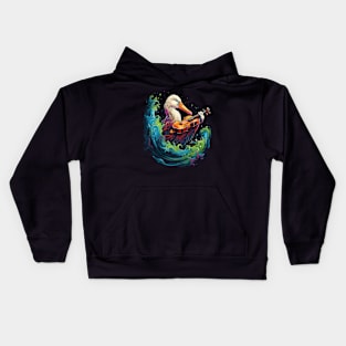 Albatross Playing Violin Kids Hoodie